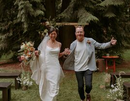 the writer joyce chen and her husband on their wedding day in seattle intercultural wedding