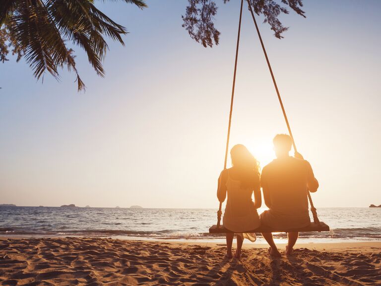 Couple on honeymoon 