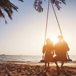 Couple on honeymoon 