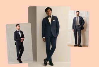 Collage of three people wearing suits 