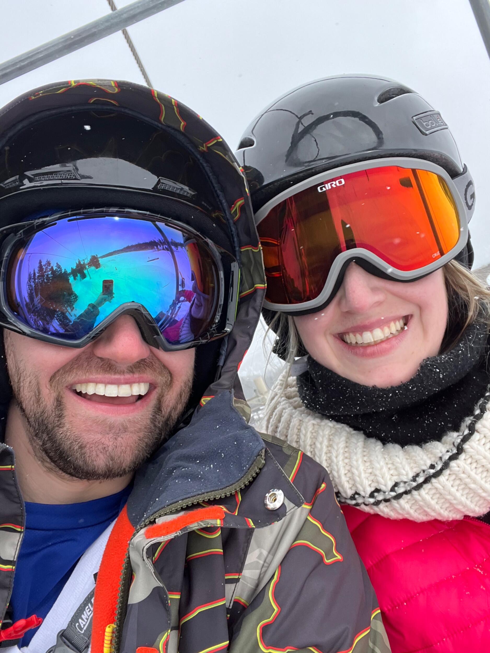 Breckenridge, CO- Noelle only cried on the slopes one time AND only got stuck on the ski lift by her jacket once! 