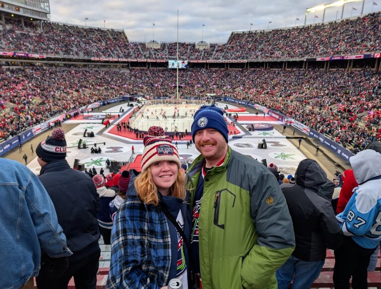 Stadium Series game! (CBJ vs DET)