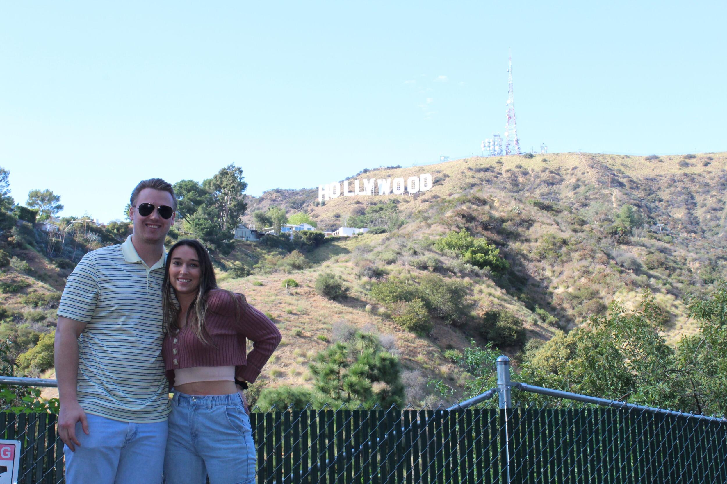 Liz's first time to California where the only request on the itinerary was to see the Hollywood sign