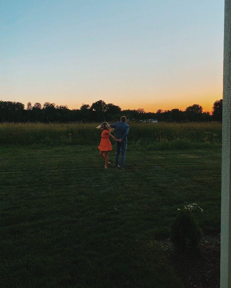Dancing in the sunset