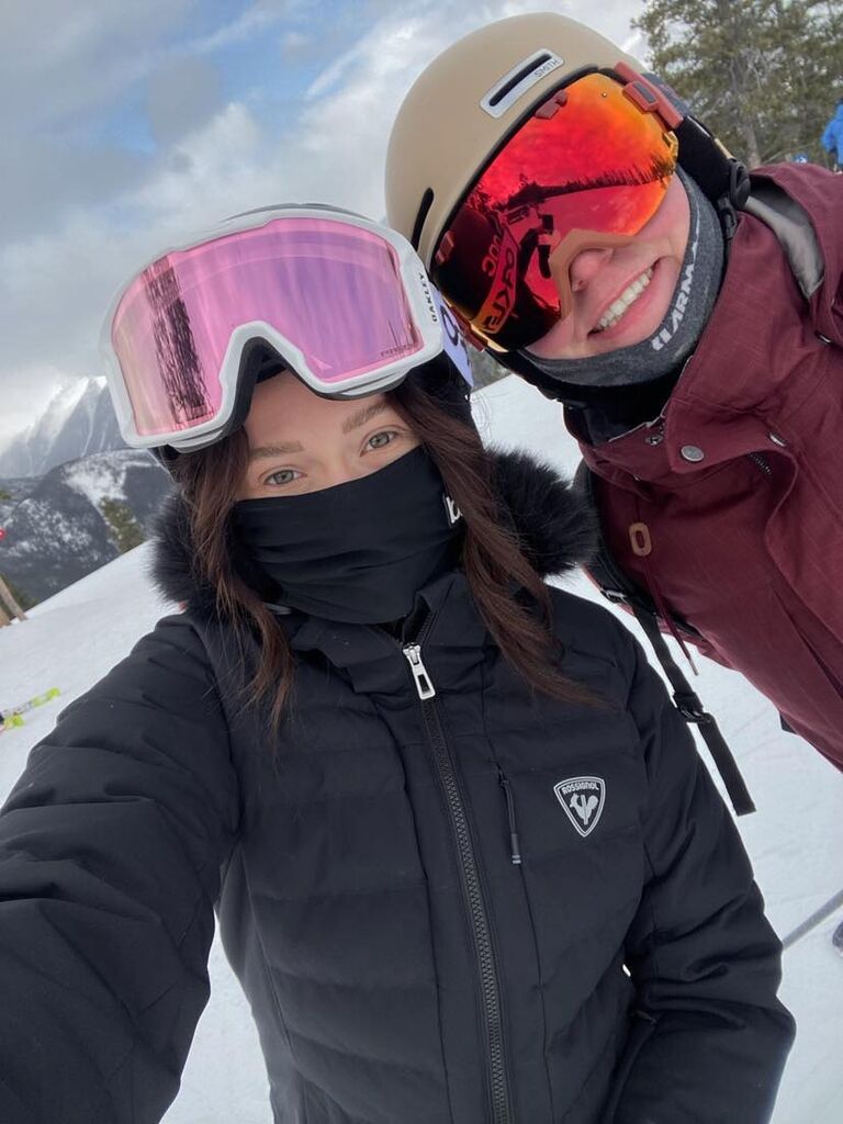 Having fun on the slopes
