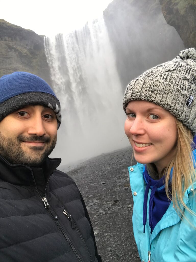 Armin & Ashley visit Skogafoss in Iceland