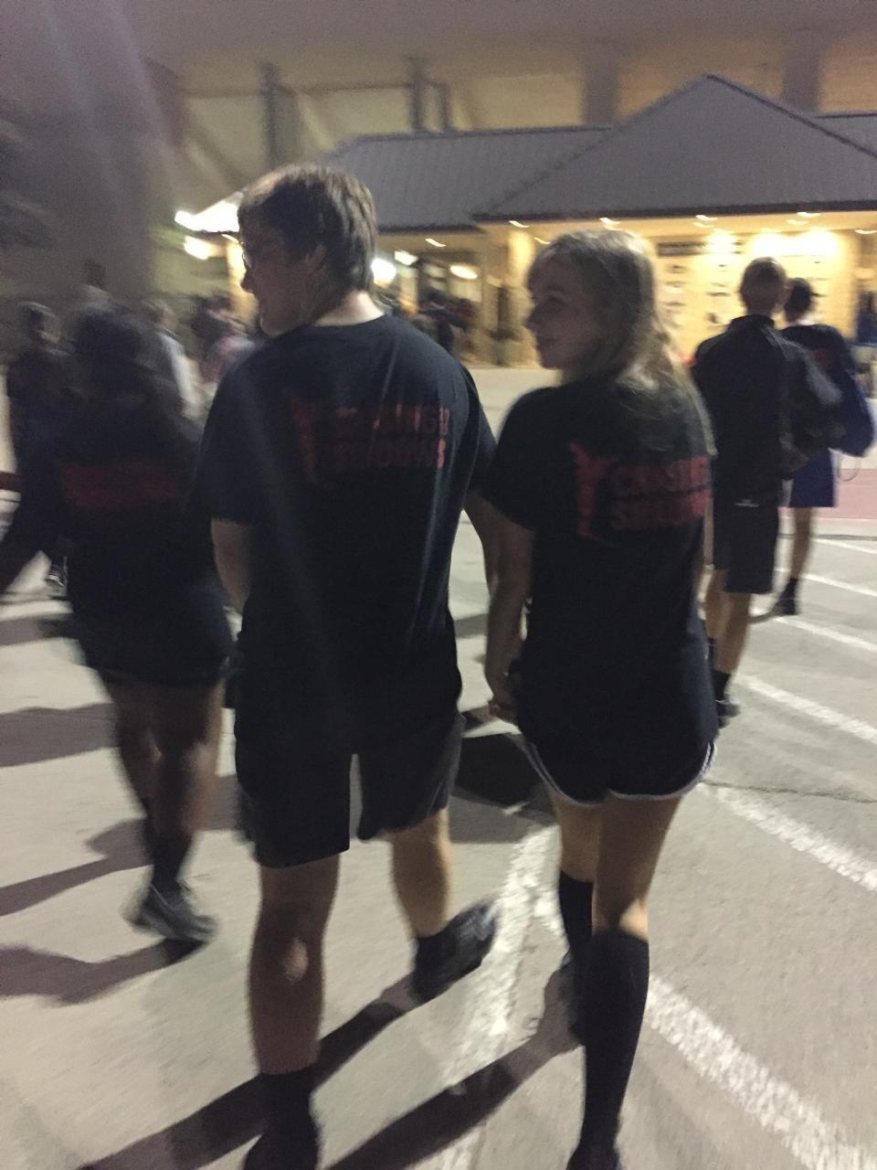 We started dating on October 10th, 2015 at a marching band contest!