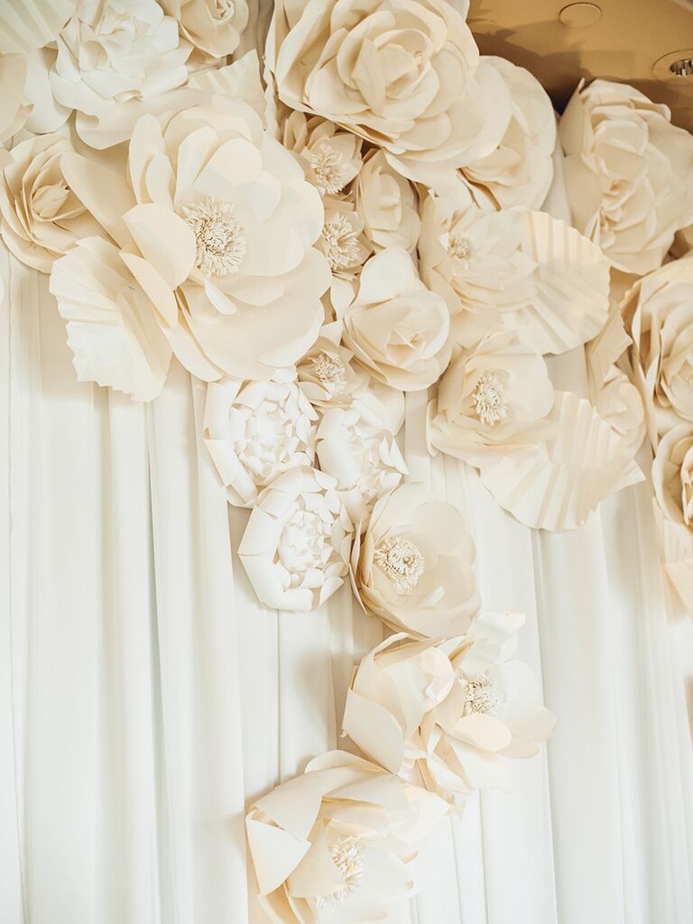 DIY Paper Flowers Ruffled  Paper flower centerpieces, White paper flowers, Paper  flowers