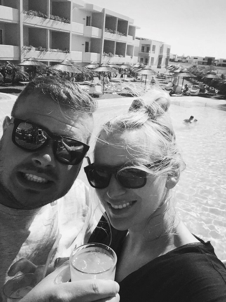 We took our first holiday together in Greece, filled with sun, cocktails and quad bikes!