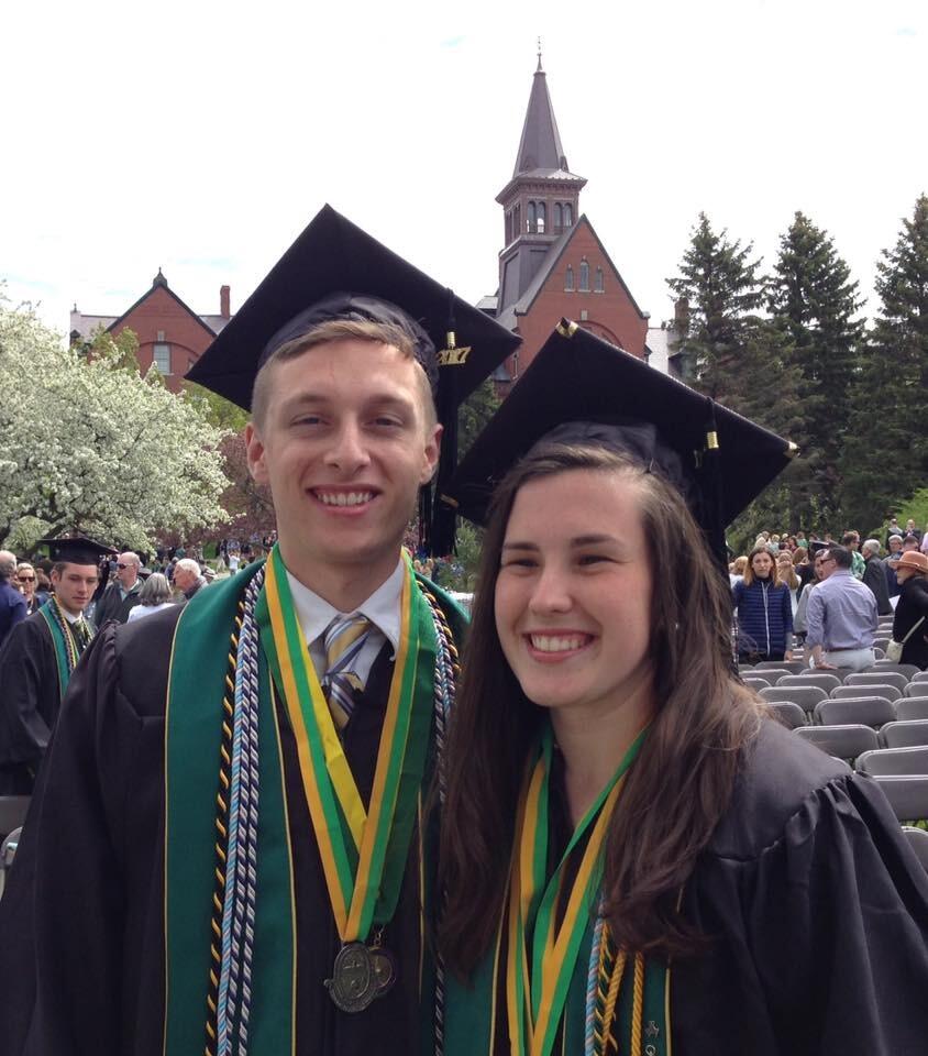 We graduated college together!