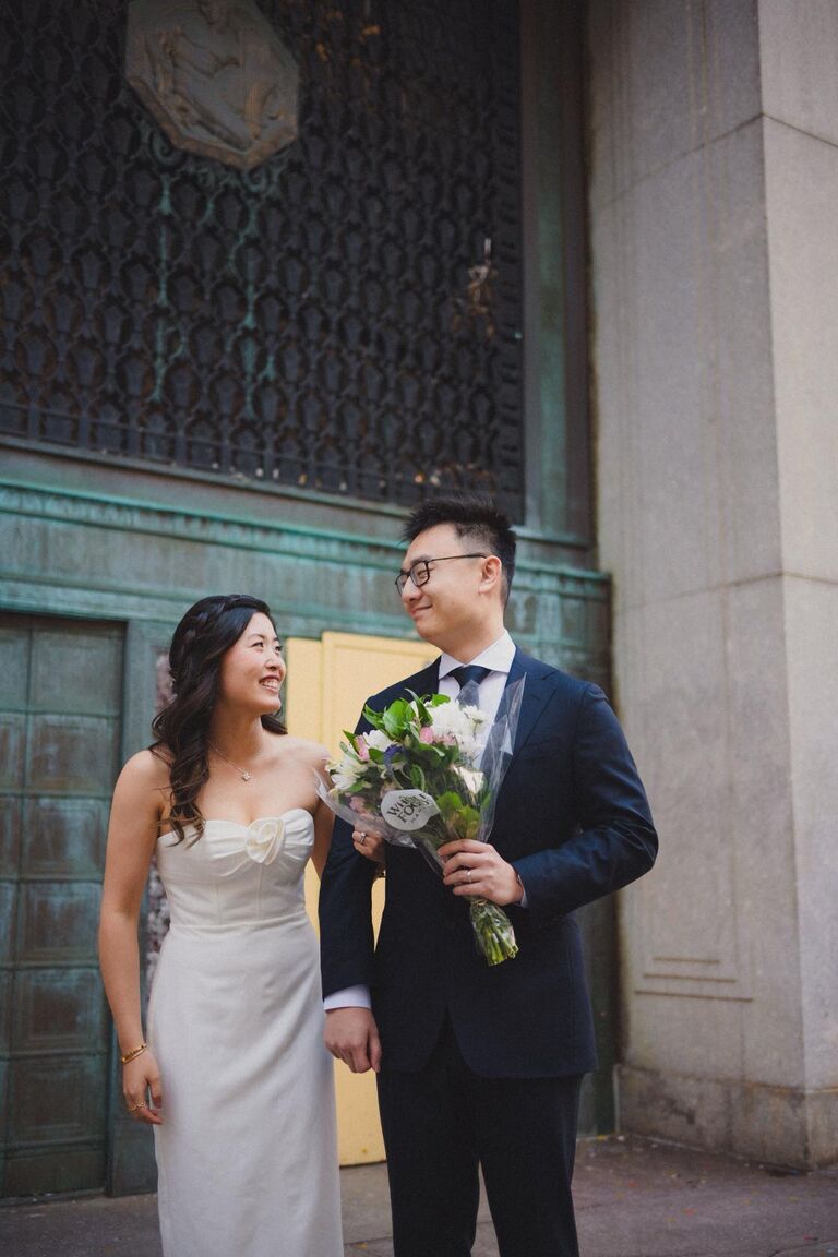 Ben and Joanna were legally married in New York City Hall.