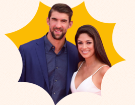 Michael Phelps and Nicole Johnson