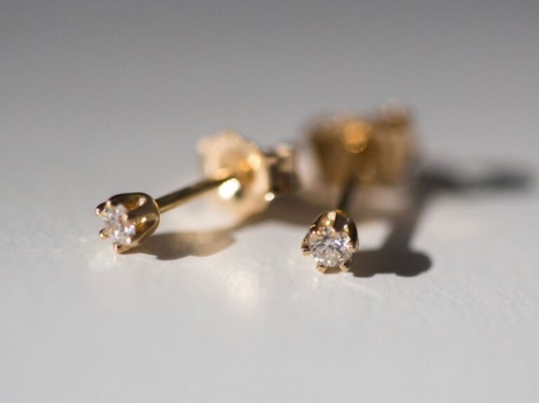 Catbird minimalist diamond studs for jewelry gift for your wife