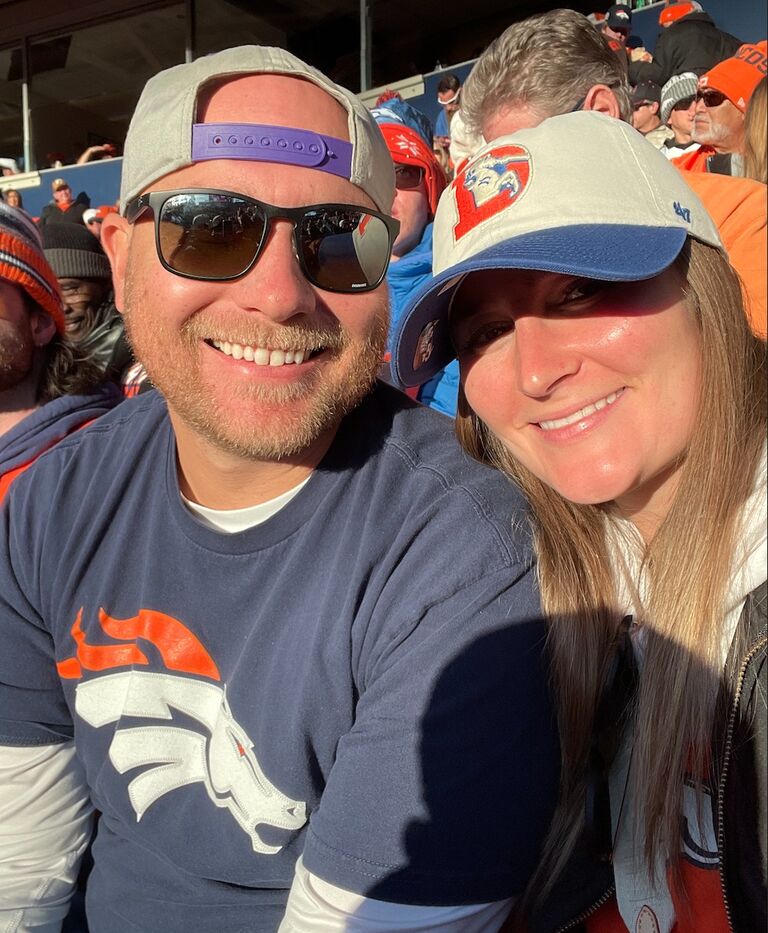 Maddy's first Broncos game
