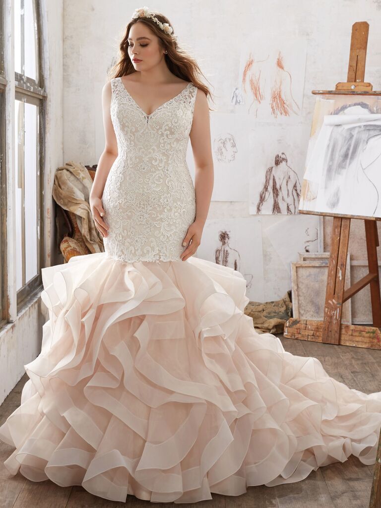 wedding dresses for short heavy brides