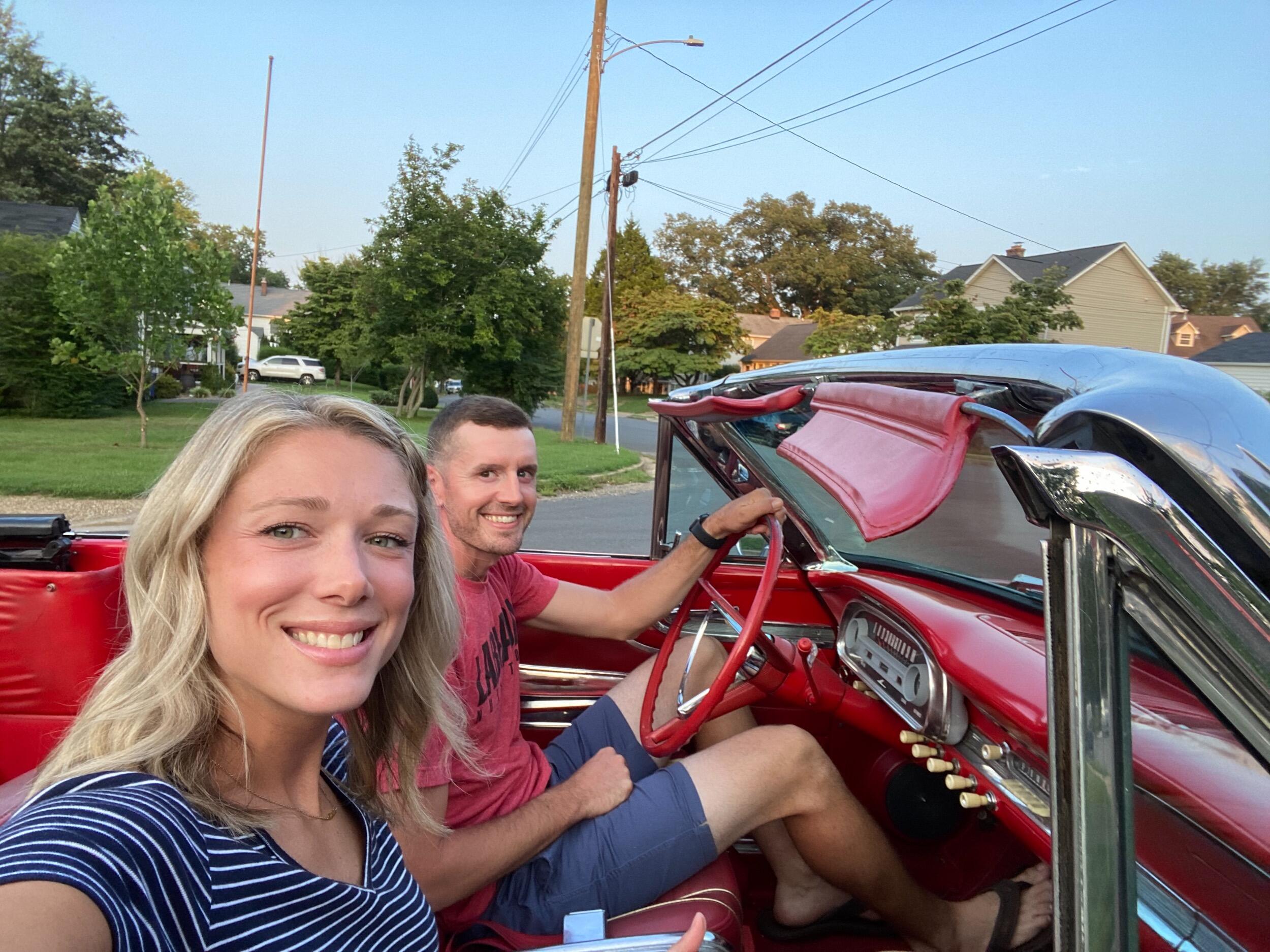 Taking the Falcon for an evening cruise.