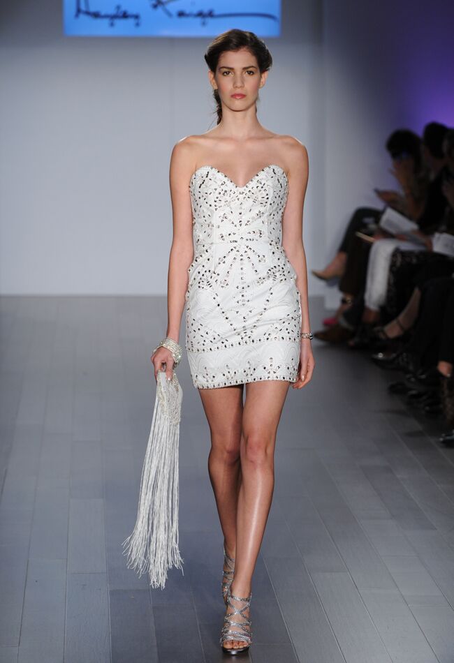 Hayley Paige Wedding Dresses Use Leather and Studs for Spring 2015