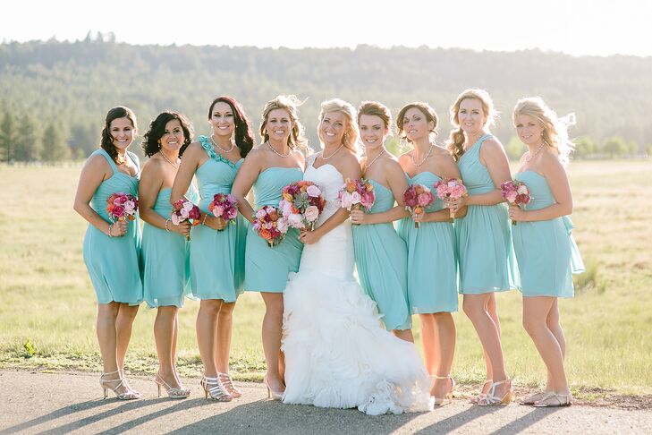 silver shoes for bridesmaid dress