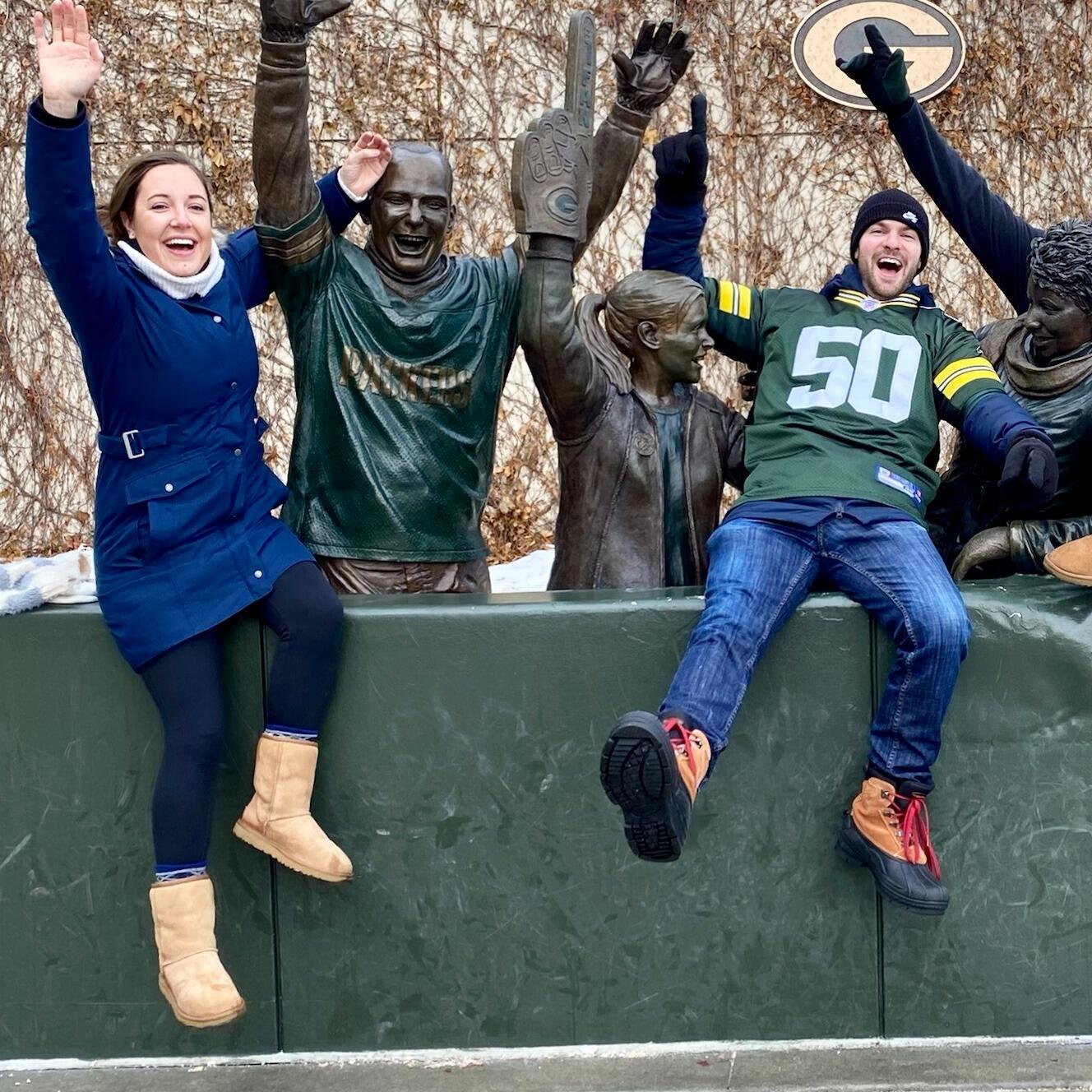 First Green Bay Packers game together - Lambeau Field, Green Bay, WI