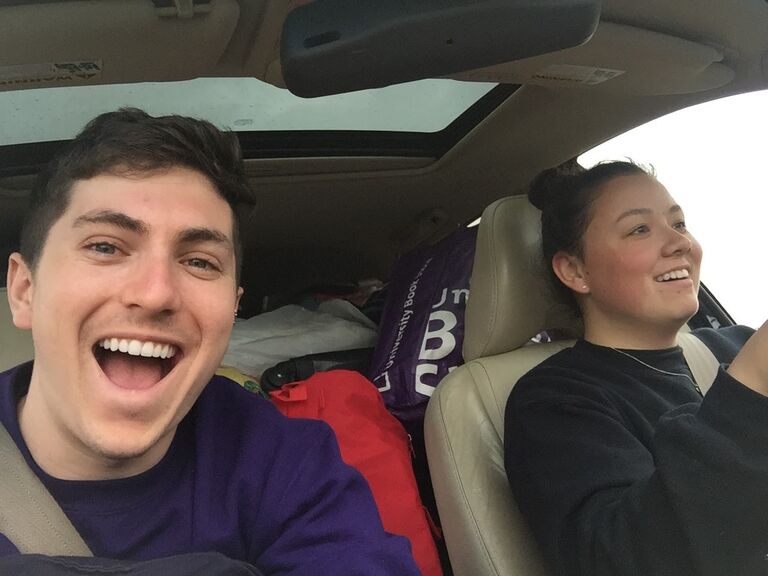 Joe and Tori drive from Seattle to Oakland the day after college graduation! 