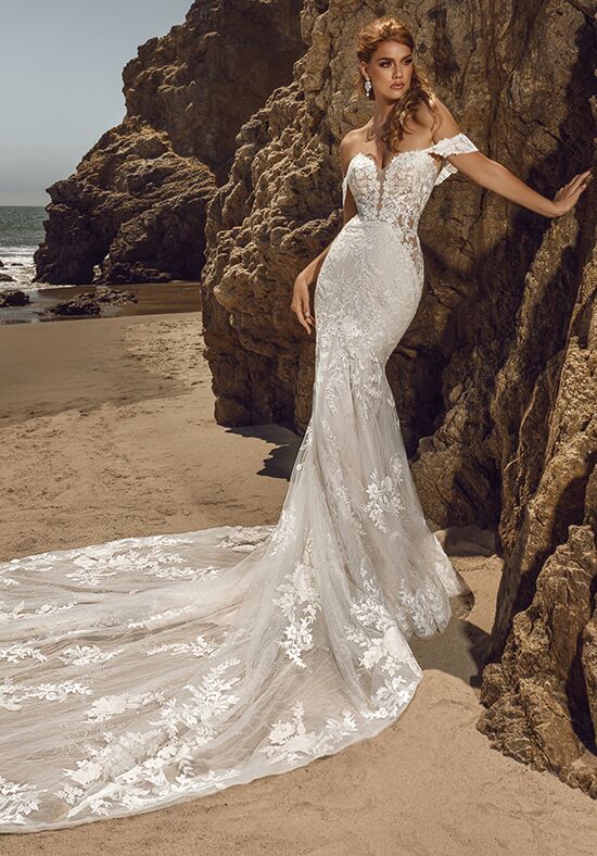 crystal lace wedding dresses