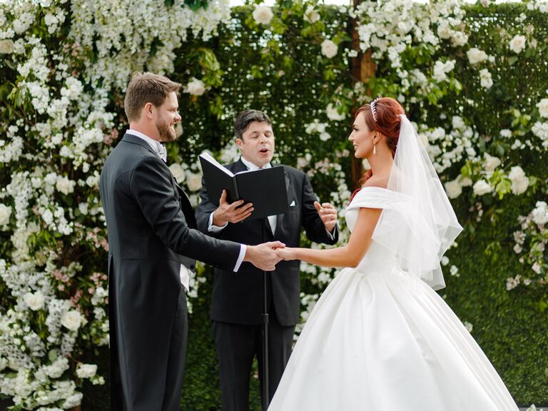 Bride and groom vows