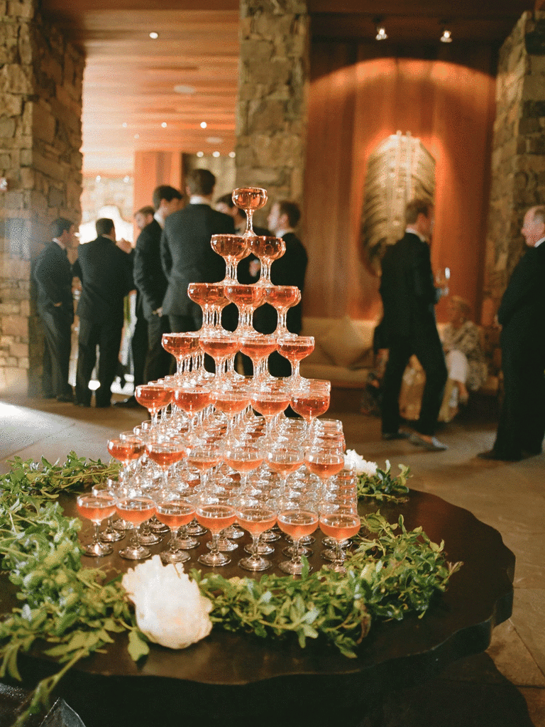 How to build a champagne tower!