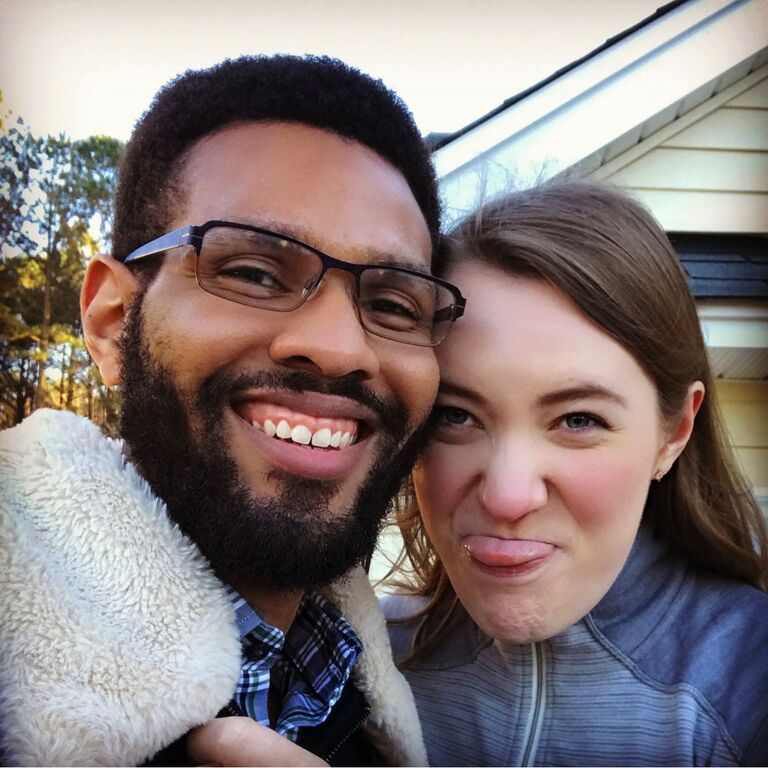 Sam goes home with Spenser for Christmas in South Carolina and meets most of his family for the first time. Here we are sneaking out on the roof (sorry, Mrs. Anderson!).