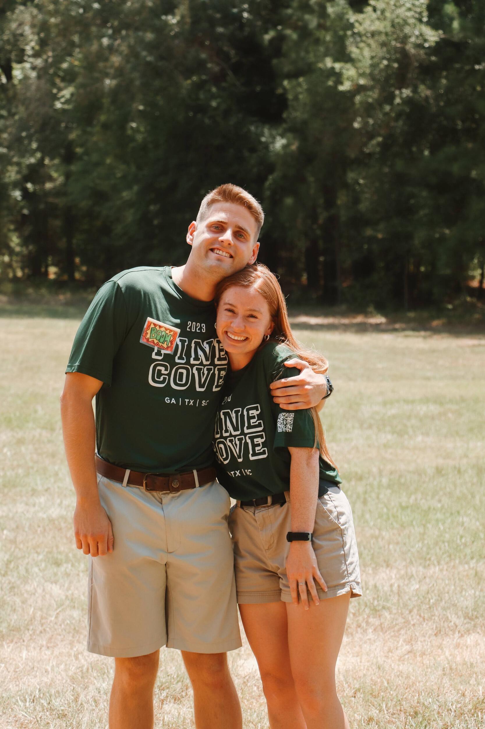 And God proved faithful!! Flash forward 4 months from their "first date", and they were back at camp together! John had just graduated from Gordon, and was back in Texas for the foreseeable future. Within a couple weeks of camp starting, he got the director's permission to start pursuing Cait :)