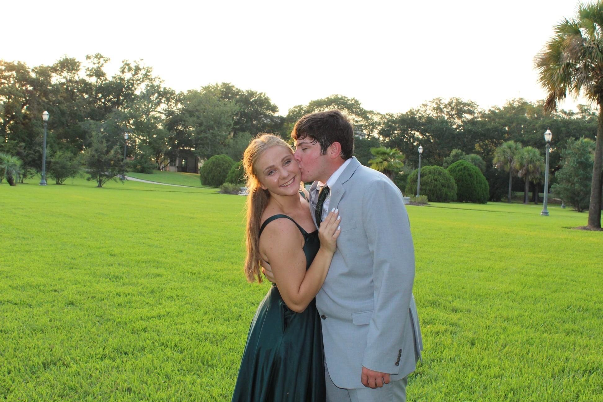 Our prom pictures post covid because we did not get a dance that year. 