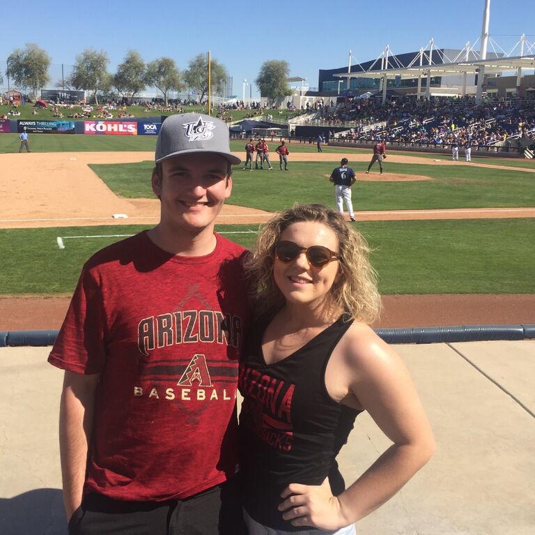 Spring Break and of course some spring training. If you know us (especially Nick), baseball games are one of our favorite things to do together! 