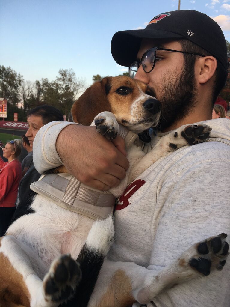 Ben and Georgia at "Bark at the Bill" for IU Men's Soccer