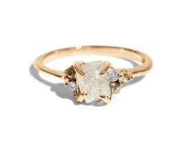 35 Raw Diamond Engagement Rings We Love