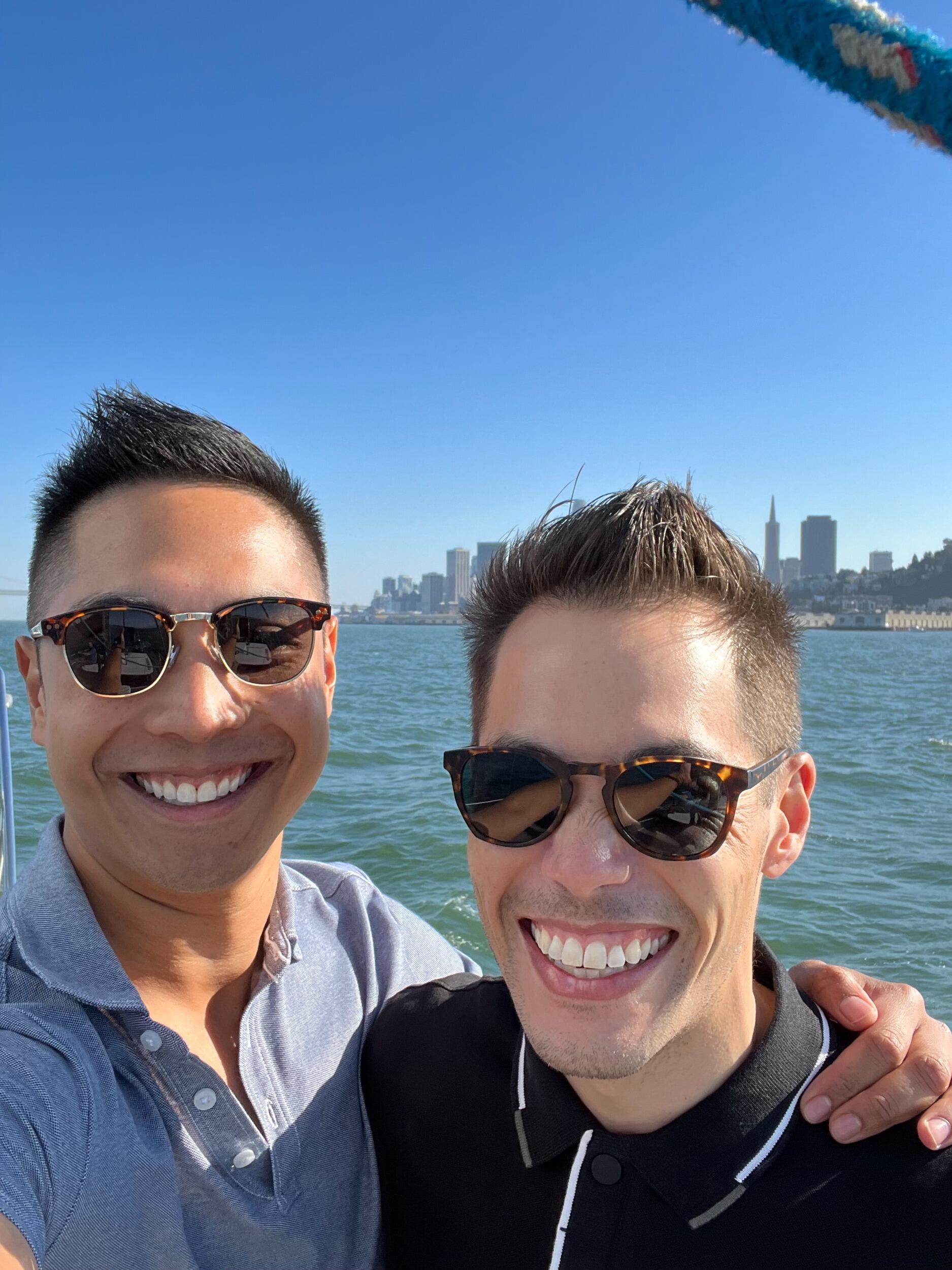 San Francisco - Justin and Shannon's first picture together