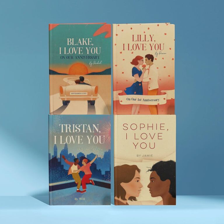 Personalized wedding anniversary book