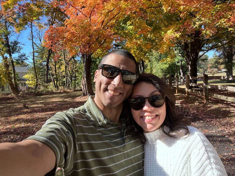 Walking outside after church and enjoying the Autumn colors 🍁