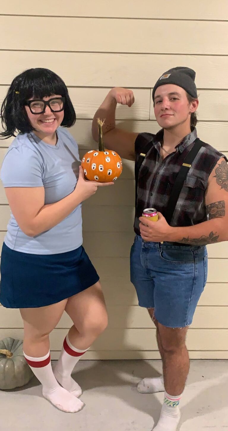 Who knew Tina could fall in love with a lumberjack? This was our first Halloween party we went to. 