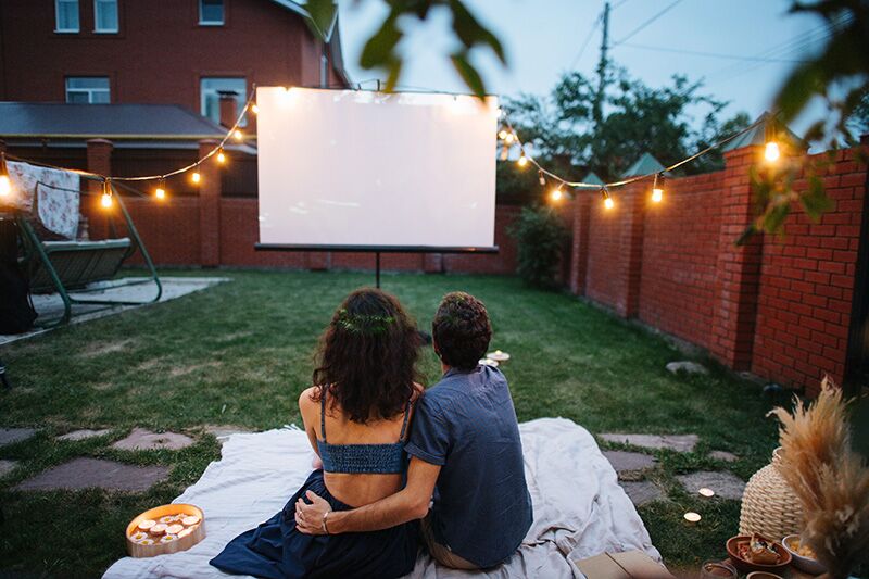Romantic Outdoor Movie for Valentine's Day