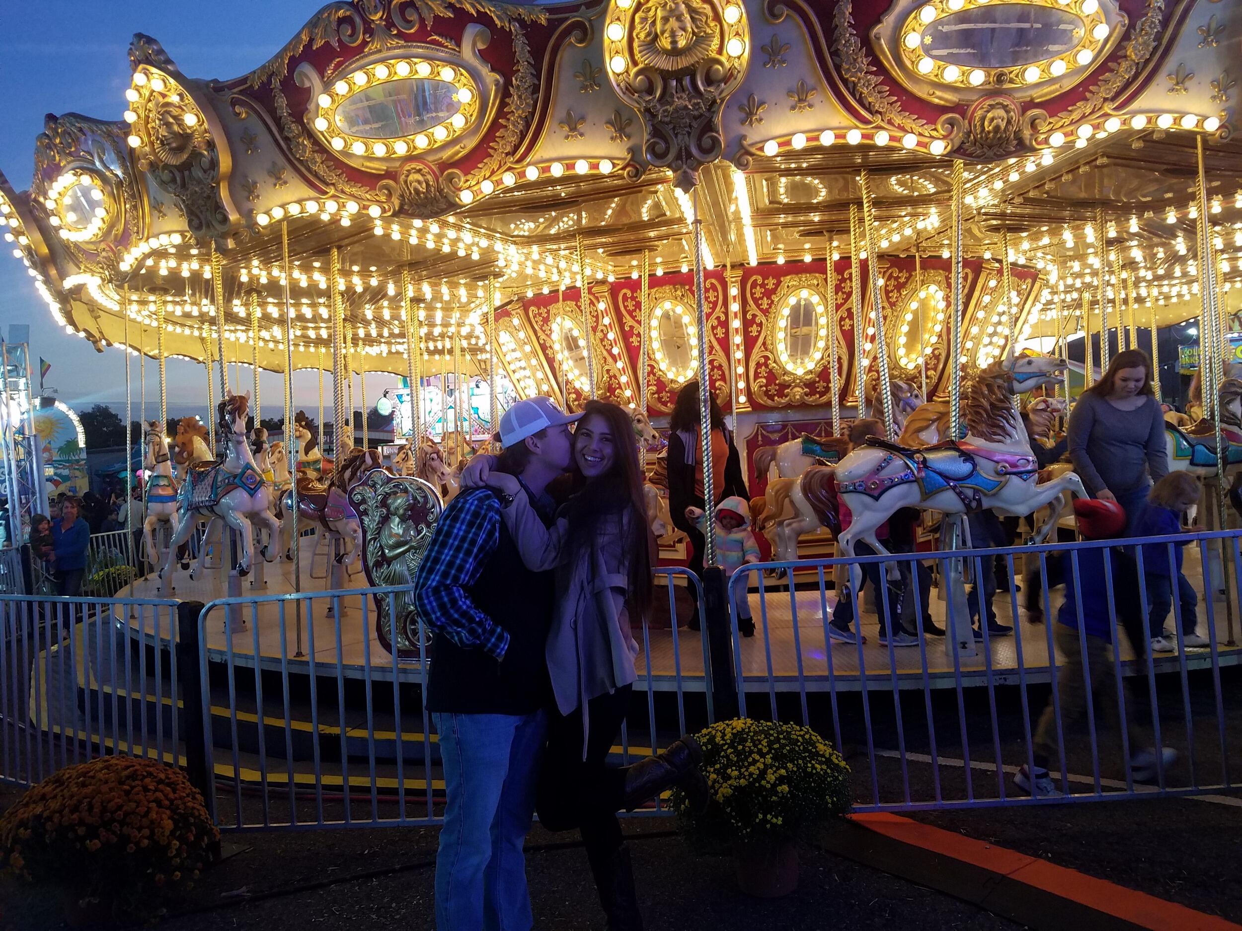 2nd state fair, yes we fed our giraffe and rode the camel. 