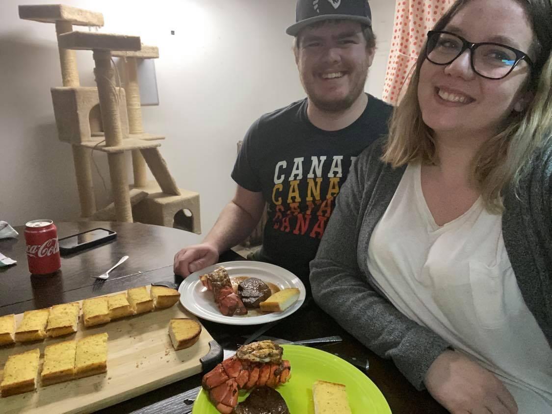 My first weekend visiting Jonathan in Caronport, we got to visit his grandparents, watch all 3 High School Musical movies, and he made me an AMAZING steak and lobster supper!
-Natasha