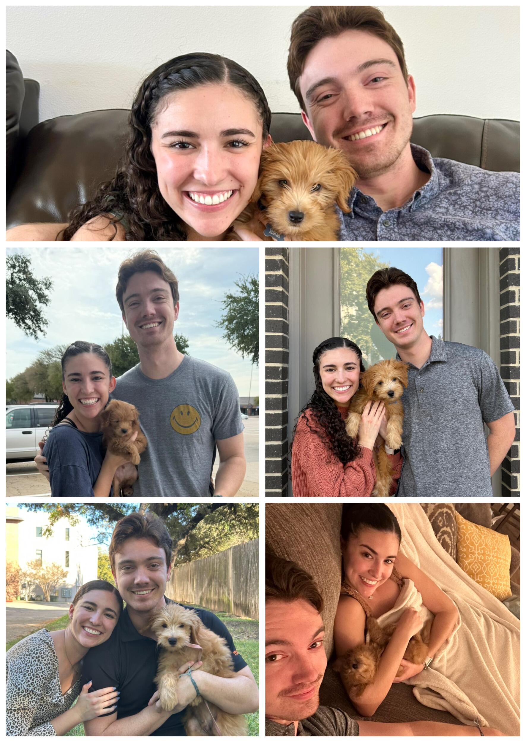 We got a puppy together!