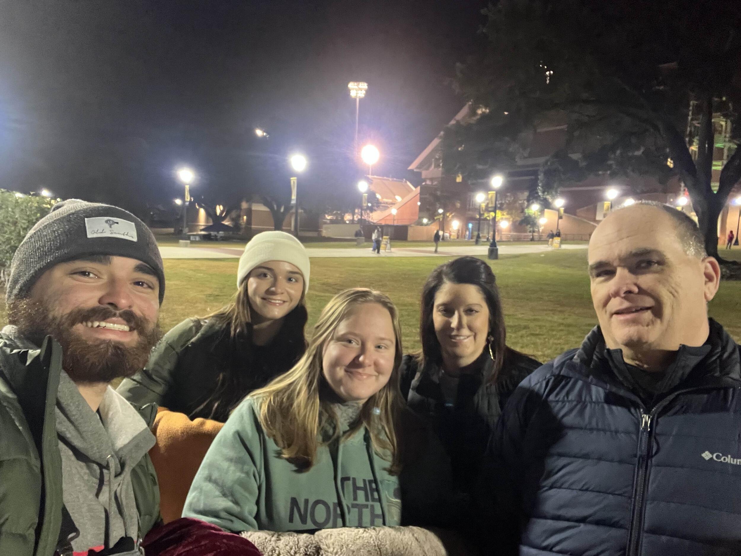 Highschool Championship game with the Perkins family!
