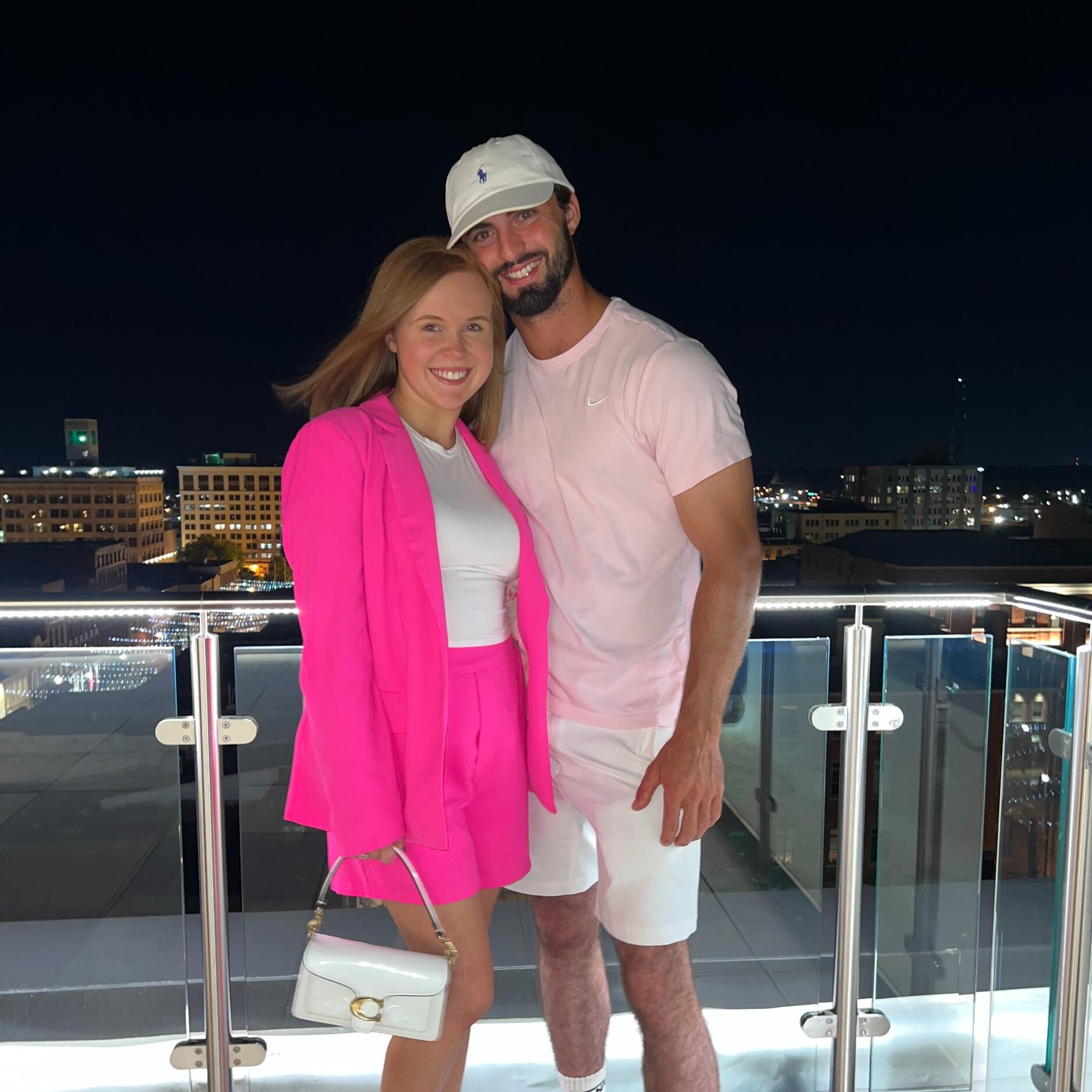 Celebrating Bailey's 22nd B-Day at the Moxy rooftop bar