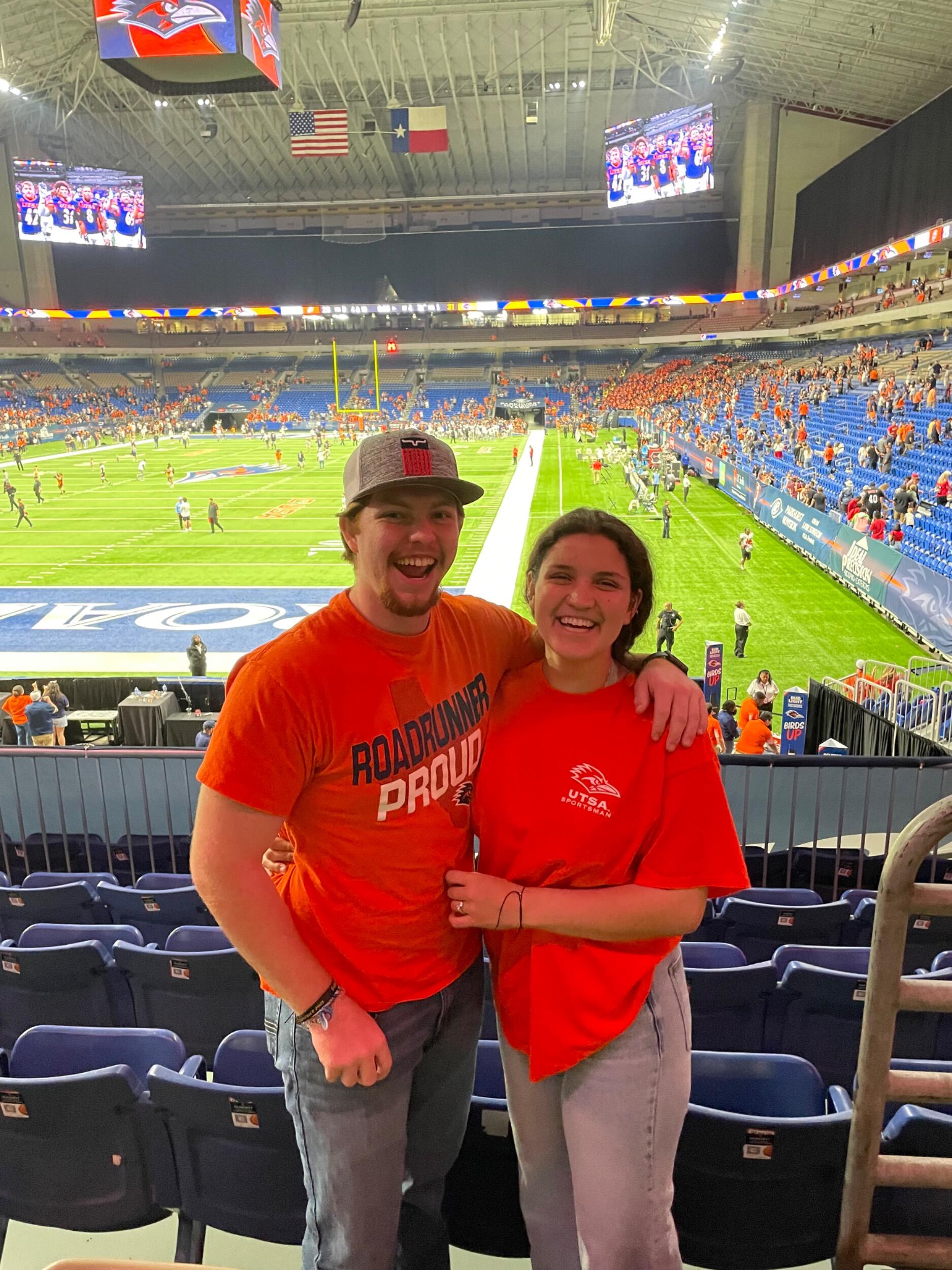 to make the most of everything, we did everything together before he got called for his mission, which included many utsa football games! 