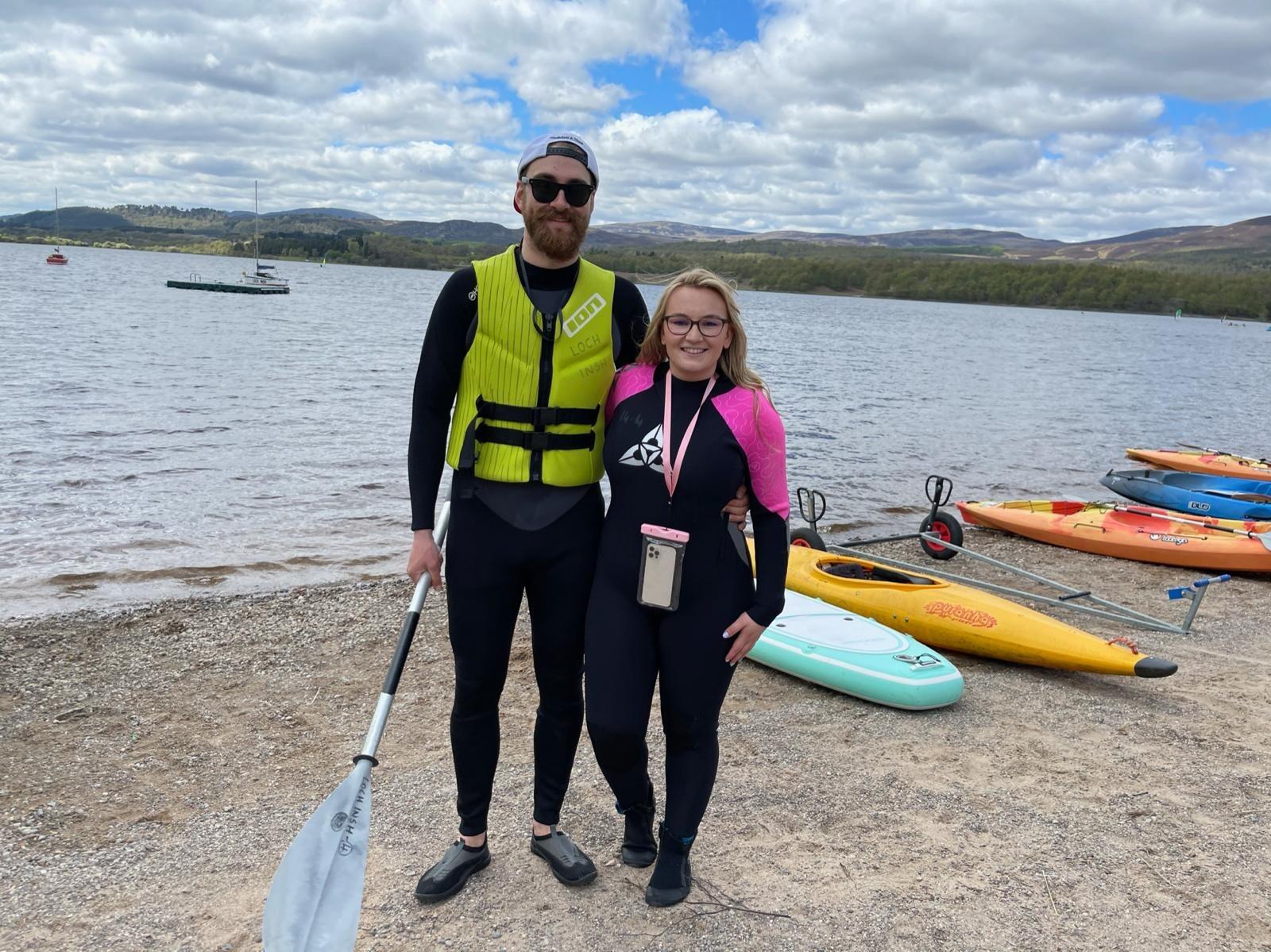 Loch Insh in the middle of Jack's 2nd field work season in Scotland
