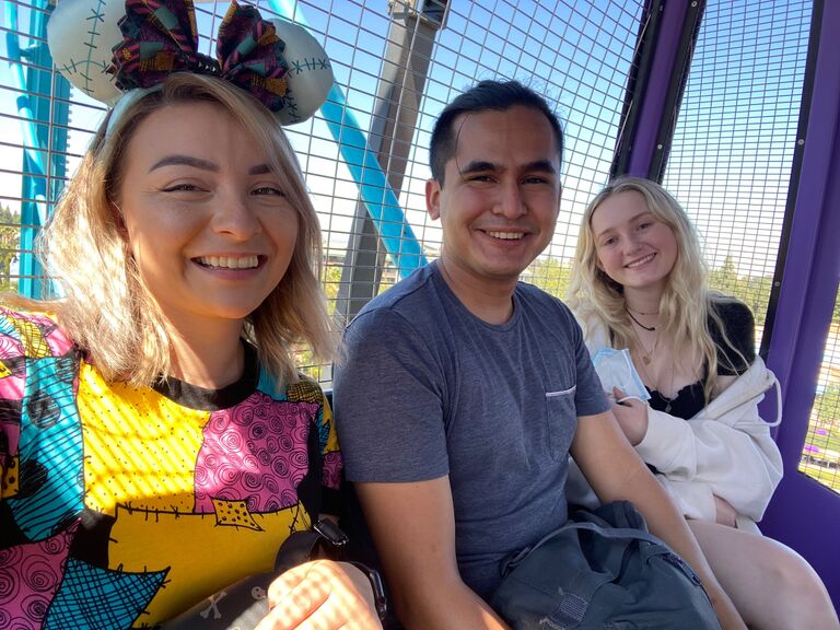 We went to Disneyland together with Nati 