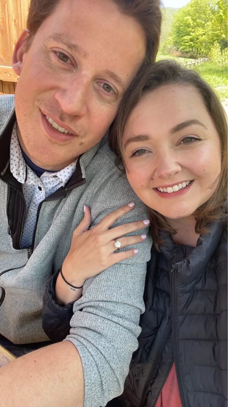 Steve proposed to Sarah on a trip to Vermont while they were staying at the Kingsley Grist Mill. It was perfect.