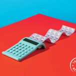 Calculator printing money