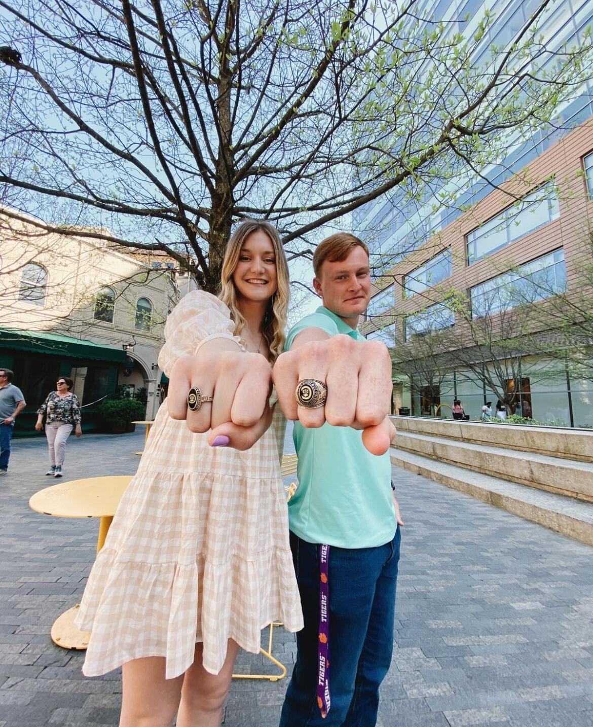 John and I celebrated getting our Clemson rings and looked forward to enjoying the summer. Go tigers!