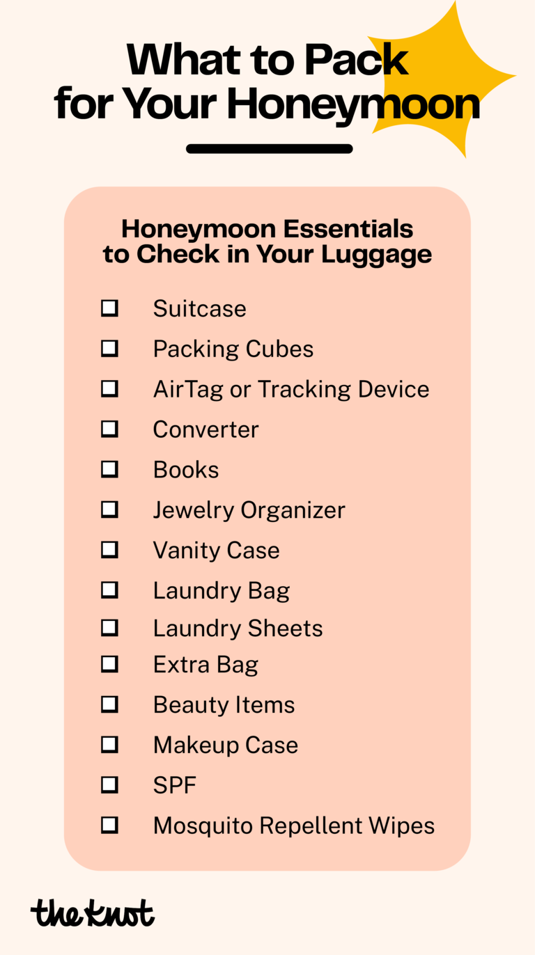 what to pack for your honeymoon essentials to check in luggage